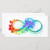 Save The Date Infini avec méduse arc-en-ciel (Devant / Derrière)