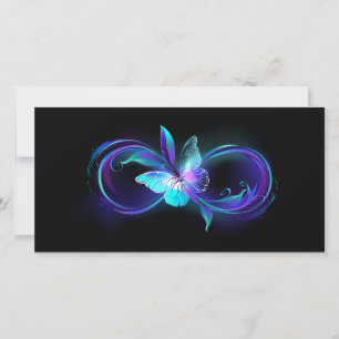 Save The Date Infinité brillante avec papillon magique