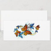 Save The Date Infinité de papillons monarques (Devant / Derrière)