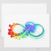 Save The Date Infinity avec Rainbow Jellyfish (Devant / Derrière)
