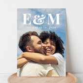 Save The Date Initiales du grand monogramme moderne photo