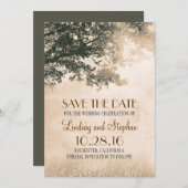 Save The Date Inséparables Couple Vieux Arbre Enregistrer La Dat (Devant / Derrière)