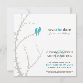 Save The Date Inséparables Enregistrer la date Annonce (aqua)