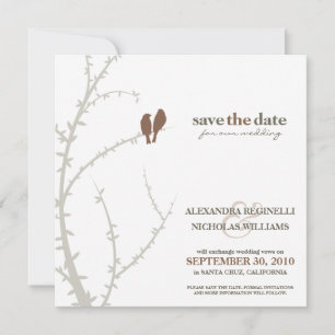 Save The Date Inséparables Enregistrer la date Annonce (chocolat