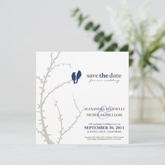 Save The Date Inséparables Enregistrer la date Annonce (marine) (Debout devant)