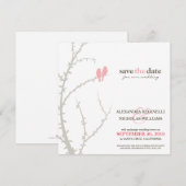 Save The Date Inséparables Enregistrer la date Annonce (rose) (Devant / Derrière)