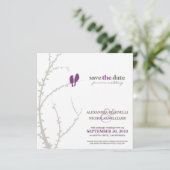 Save The Date Inséparables Enregistrer la date Annonce (violet) (Debout devant)