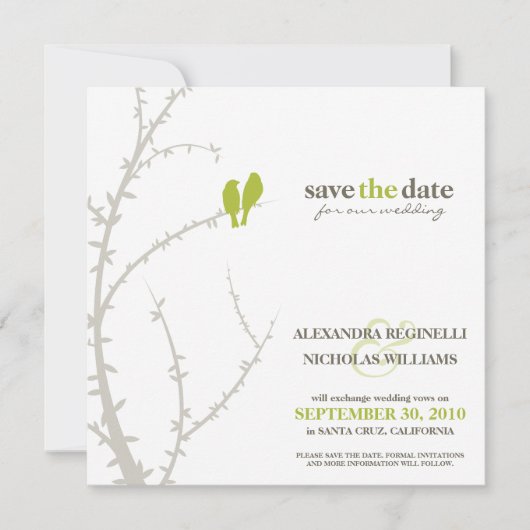Save The Date Inséparables Enregistrer la date de l'annonce (cha (Devant)