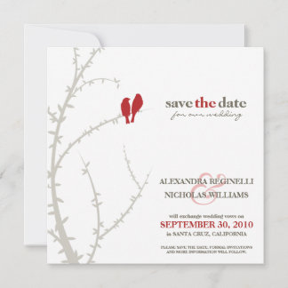 Save The Date Inséparables Enregistrer la date de l'annonce (rou