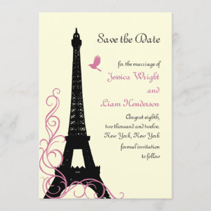 Save The Date Inséparables Enregistrer la date (en blanc)