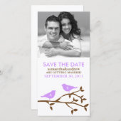 Save The Date Inséparables monogrammes Enregistrer la date (Devant / Derrière)