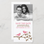Save The Date Inséparables monogrammes Enregistrer la date Photo (Devant / Derrière)