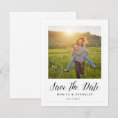 Save The Date Instantané de style Photo Enregistrer la Date (Devant / Derrière)