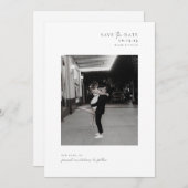 Save The Date Intemporel avec accents de script Enregistrer la c (Devant / Derrière)