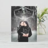 Save The Date Intemporel | Photo de mariage classique moderne (Debout devant)