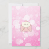 Save The Date Invitación Baby Shower Rosa de niña (Dos)