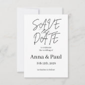SAVE THE DATE Invitation (Devant)