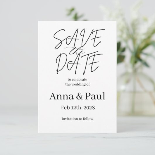 SAVE THE DATE Invitation (Debout devant)