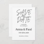 SAVE THE DATE Invitation (Devant / Derrière)