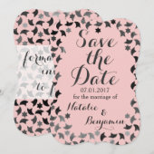 Save the date| Invitation en mosaïque| Couleur per (Devant / Derrière)