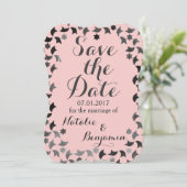 Save the date| Invitation en mosaïque| Couleur per (Debout devant)