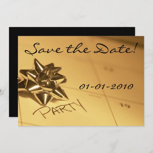 Save the date! Invitations de parties (Devant / Derrière)