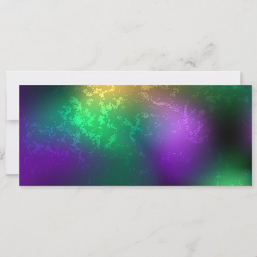 Save The Date Iridescente mardi gras arrière - plan avec perles (Dos)