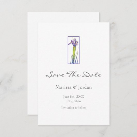 Save The Date Iris (Devant / Derrière)