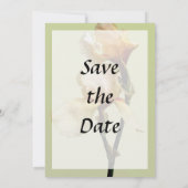 Save The Date Iris de couleur pêche, Enregistrez la date (Dos)