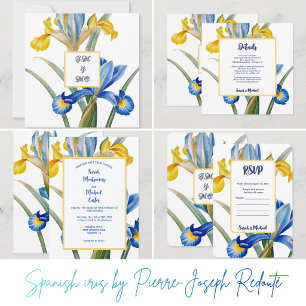 Save The Date Iris d'Espagne par Pierre-Joseph Redouté