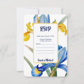 Save The Date Iris d'Espagne par Pierre-Joseph Redouté (Devant)