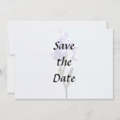 Save The Date Iris Lavande et Boutons (Dos)