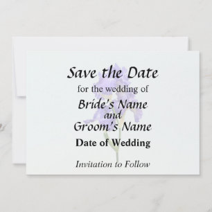 Save The Date Iris triple violet