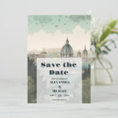 Save The Date Italie Rome Destination Mariage (Debout devant)