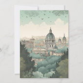 Save The Date Italie Rome Destination Mariage (Dos)