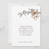 Save The Date Ivory 3D Magnolia Flower (Dos)