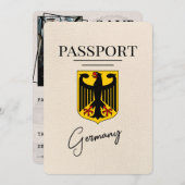 Save The Date Ivory Allemagne Passeport Enregistrer La Date (Devant / Derrière)