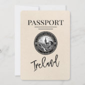 Save The Date Ivory Ireland Passeport Enregistrer La Date (Devant)