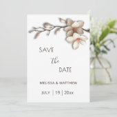 Save The Date Ivory Magnolia 3D Flowers (Debout devant)