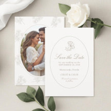 Ivory & Sand | Écriture de Couple Floral Chic pour