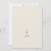 Save The Date Ivory Wildflower Photo (Dos)
