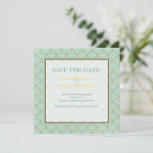 Save The Date Jacquard damask enregistrer la date (Debout devant)