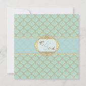 Save The Date Jacquard damask enregistrer la date (Dos)