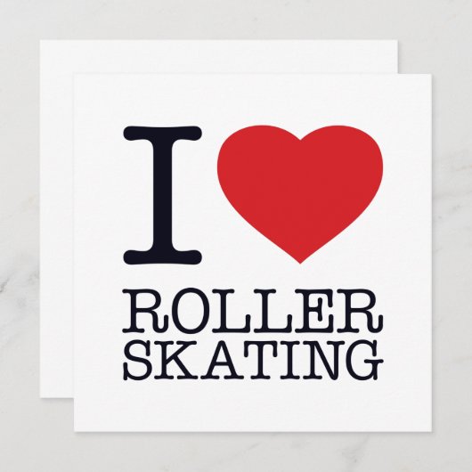 SAVE THE DATE J'ADORE LE PATINAGE ROLLER (Devant / Derrière)