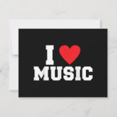 Save The Date J'adore Music Lover (Dos)