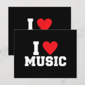Save The Date J'adore Music Lover (Devant / Derrière)
