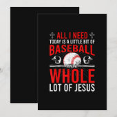 Save The Date J'Ai Besoin Aujourd'Hui De Baseball Beaucoup De Ba (Devant / Derrière)