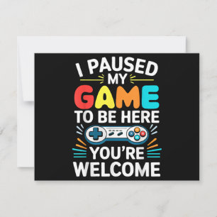 Save The Date J'Ai Suspendu Mon Jeu Pour Être Ici Chemise Hommes