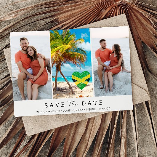 Save The Date Jamaïque Destination Wedding Photo