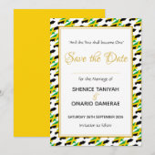 Save The Date JAMAIQUE Mariage Cérémonie Célébration Coutume Chr (Devant / Derrière)